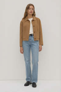 Outerwear: Assembly Label Tasmin Wool Jacket Camel