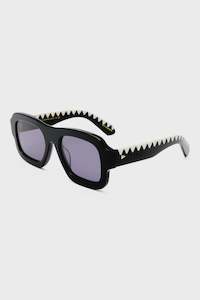 Karen Walker Moonside Zig Zag Black Sunglasses