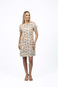 Humidity Sana Lilly Dress Kaffir Print
