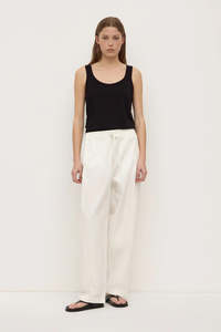 Assembly Label Loxley Cotton Blend Pant White