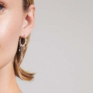 Pilgrim Arlet Hoop Recycled Earrings Silver Plated