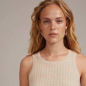 Pilgrim Ana Pearl & Crystal Hoops Gold Plated