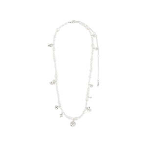 Pilgrim Intent Pearl Necklace Silver