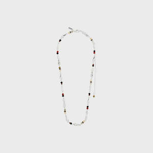 Necklaces: Pilgrim Dawn Necklace Brown Silver