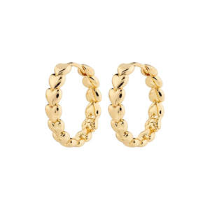 Pilgrim Maeve Recycled Hoop Earrings Gold