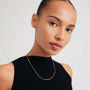 Accessories: Pilgrim Alison Necklace Brown - Gold