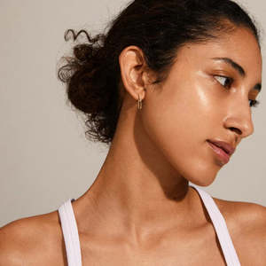 Jewellery: Pilgrim Elise Earrings - Gold Crystal