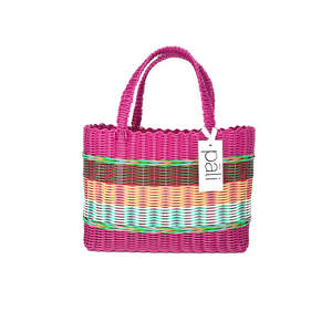 Pali Mira Stripe Basket Small Pink