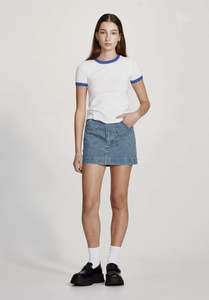 Commoners Ringer Tee White/Blue