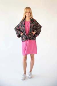Outerwear: Lollys Laundry Barbra Jacket Flower Print