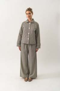 Outerwear: Lollys Laundry Viola Jacket Stripe Black