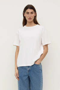 Assembly Label Organic Base Tee White