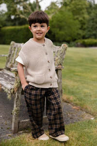 Baby Kids: Jamie Kay Organic Cotton Kenji Pant - Woodland Check