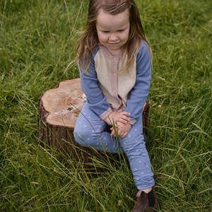 Baby Kids: Nature Baby Leggings Heart Bluebelle Print