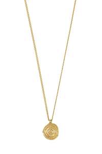 Accessories: Pilgrim Air Coin Necklace Gold