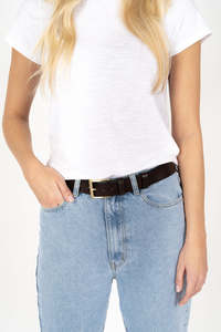 Accessories: Humidity Classic Belt Cocoa