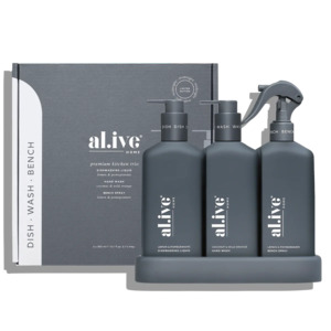 al.ive Kitchen trio - Midnight Black lemon & pomegranate + coconut & wild orange