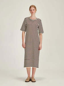 Dresses 1: Sills Gianna Striped Dress Cocoa / Ivory