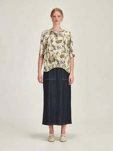 Tops: Sills Vera Print Top Moss Print