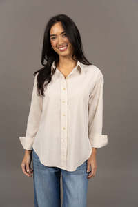 Humidity Nala Stripe Shirt Sand Stripe