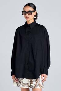 Tops: Karen Walker Rider Shirt Black
