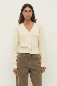 Assembly Label Meri Knit Cardigan Cream