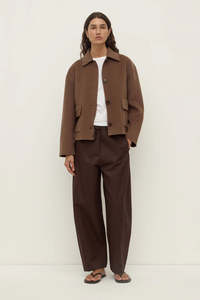 Outerwear: Assembly Label Mya Wool Jacket Milk Choc