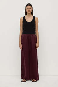 Assembly Label Pippa Silk Pant Merlot
