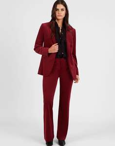 Outerwear: Storm Standout Velvet Blazer Mulberry