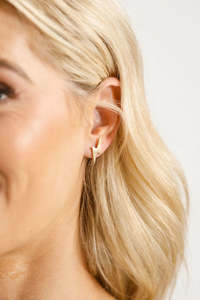 Earrings: Other Things Bowie Earrings Gold