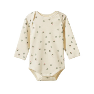 Nature Baby Long Sleeve Bodysuit Lucky Print