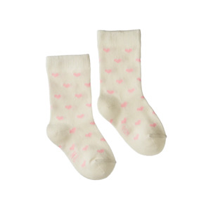Nature Baby Organic Cotton Socks Hearts