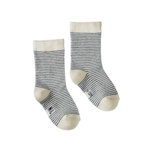 Nature Baby Organic Cotton Socks Navy Stripe