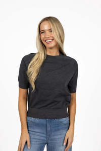 Tops: Humidity Aurora Top Charcoal