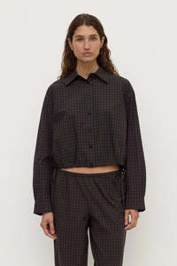 Tops: Assembly Label Eddie Check Shirt Brown/Black