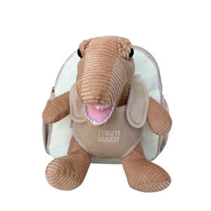 Baby Kids: Chai Baby Beige Dinosaur Kids Backpack | Toddler Backpack