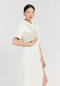 Accessories: Saben Milla Shoulder Bag Quartz Fine Braid