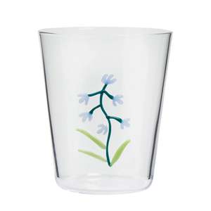 Robert Gordon Botanical Icons Glass Tumbler in Blue Bell