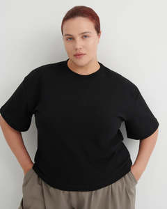 Tops: Kowtow Stance Tee Black