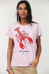 Lollys Laundry Roma Lobster Tee SS Red