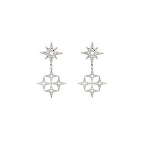 Lindi Kingi Constellation Mini Earrings | Platinum