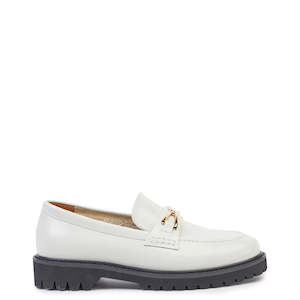 loafers & brogues: Kathryn Wilson Manea Loafer Cream Hi Shine