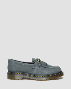 loafers & brogues: Dr Marten Adrian Snaffle Loafer Washed Denim Tumbled Nubuck