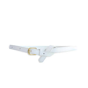 Accessories: Kathryn Wilson Lauren Belt White Calf