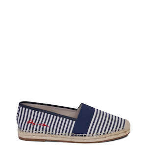 Flats: Kathryn Wilson Giselle Espadrille Ink Stripe