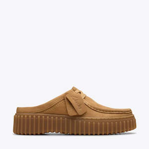 Flats: Clarks Torhill Mule Light Tan Nubuck Womens