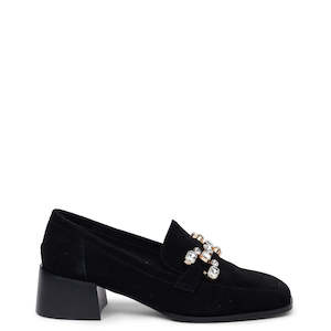 Kathryn Wilson Gio Loafer Black Suede