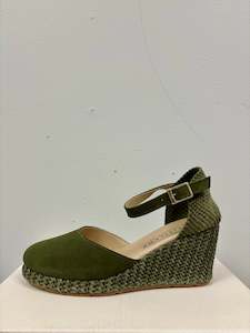 Pitillos 5573 Espadrille Khaki suede