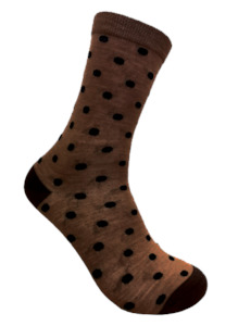 Designer Textiles Merino Crew Spot Camel