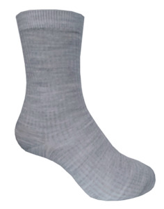 Designer Textiles Merino Classic 2x2 Rib Dress Grey Marle